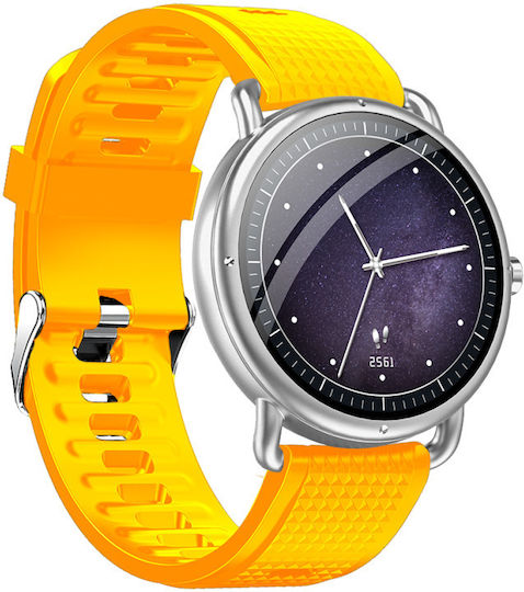 DAS.4 SG65 Smartwatch with Heart Rate Monitor (Black/Yellow) view 2