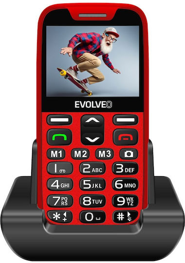 Evolveo EasyPhone XR Single SIM Mobile with Large Buttons Red – widok 2