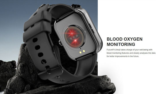 HiFuture FutureFit Ultra 2 Smartwatch with Heart Rate Monitor (Black) view 6