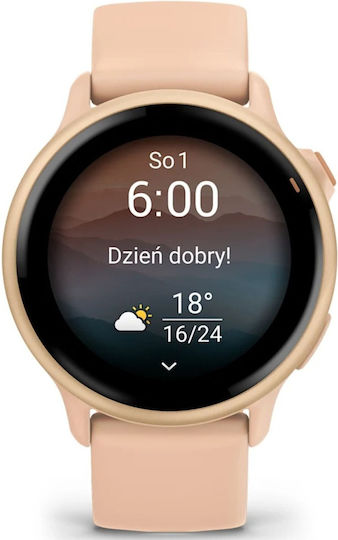 Garmin Vivoactive 6 Aluminium 42mm Waterproof Smartwatch with Heart Rate Monitor (Pink Dawn) view 4