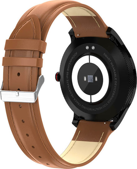 DAS.4 SG08 Stainless Steel 48mm Smartwatch with Heart Rate Monitor (Brown) view 5