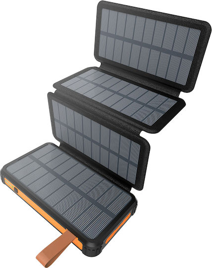 Xmart SPB-10000SP4 Solar Power Bank 10000mAh with USB-A Port and USB-C Port Black