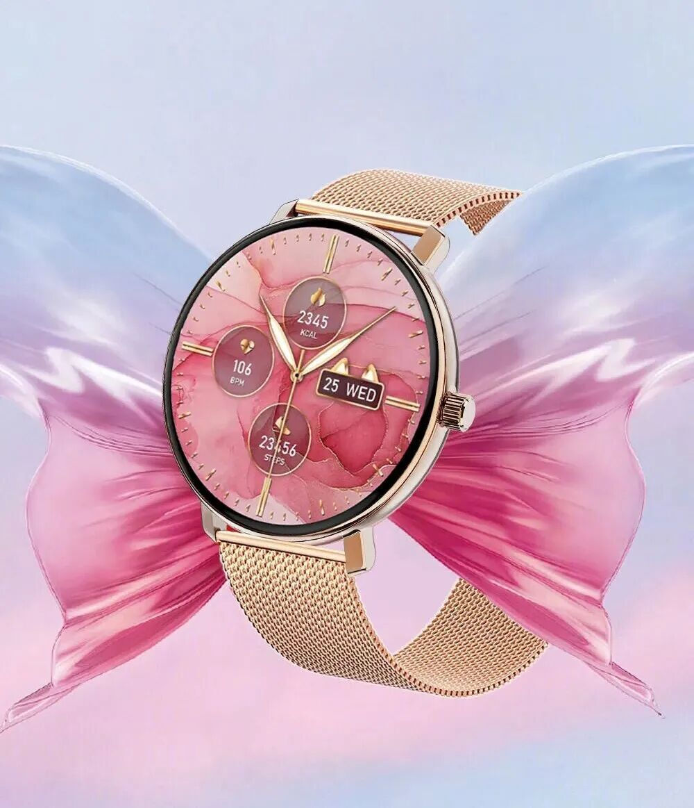 Wiwu SW07 Smartwatch with Heart Rate Monitor Gold view 7
