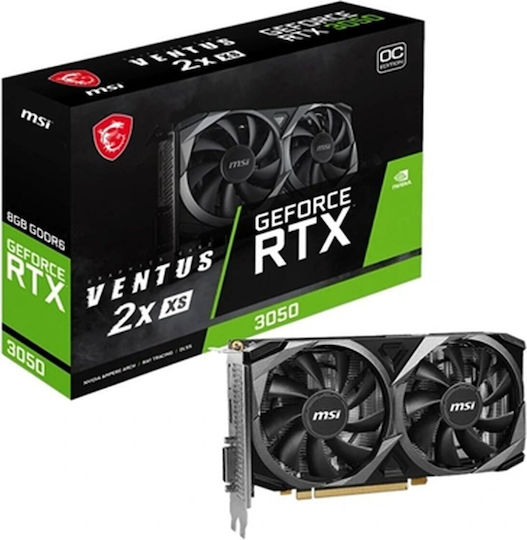 MSI GeForce RTX 3050 8GB GDDR6 Ventus 2X XS OC Graphics Card view 1