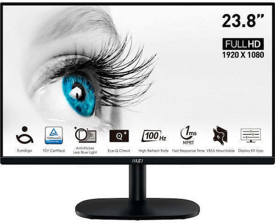 MSI Pro MP245VDE VA Monitor 23.8" FHD 1920x1080 with Response Time 4ms GTG view 3