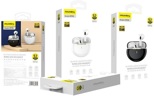 Pavareal Pa-bt85 In-ear Bluetooth Handsfree Earphones with Charging Case White vue 2