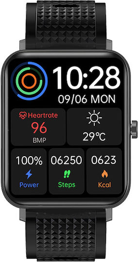 DAS.4 SU02 Smartwatch with Heart Rate Monitor (Black) vue 2
