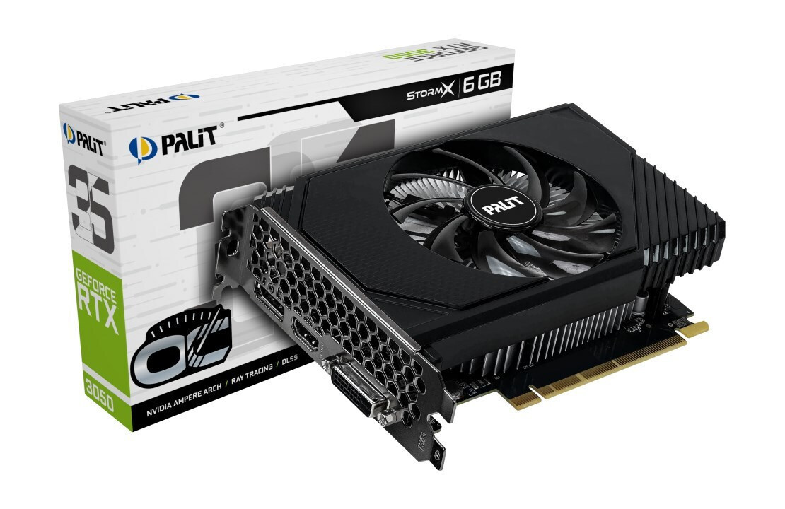 Pal GeForce RTX 3050 6GB GDDR6 StormX OC Graphics Card NE63050S18JE-1072F view 4