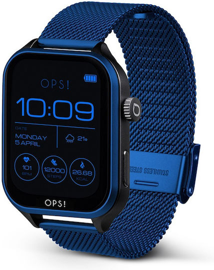 OPS! Objects CALL Max Amoled Smartwatch with Heart Rate Monitor (Blue) view 2
