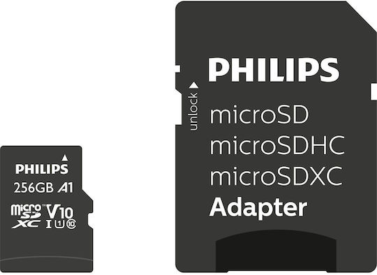 Philips microSDXC 256GB U1 V30 A1 UHS-I With Adapter