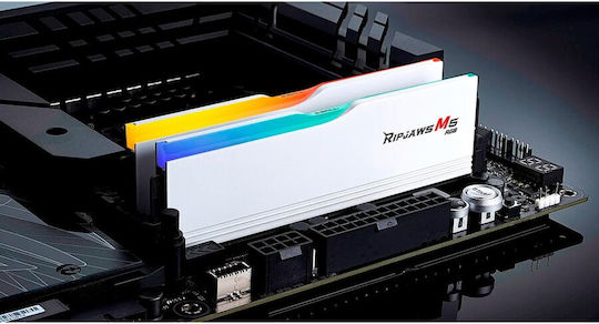 G.Skill Ripjaws M5 RGB DDR5 32GB RAM with 2x16GB Modules and Speed 6000 for Desktop F5-6000J3636F16GX2-RM5RW view 4
