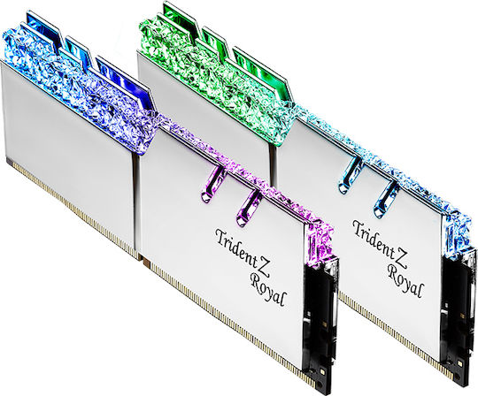 G.Skill Trident Z Royal DDR4 32GB RAM with 2x16GB Modules and Speed 3600 for Desktop F4-3600C18D-32GTRS