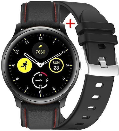 G.Rossi Sg003e 45mm Smartwatch with Heart Rate Monitor (Black)