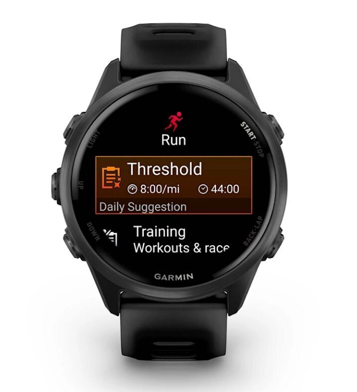 Garmin Forerunner 570 Aluminum 42mm Waterproof Smartwatch with Heart Rate Monitor (Slate Gray Aluminum with Translucent Black/Black Band) view 2