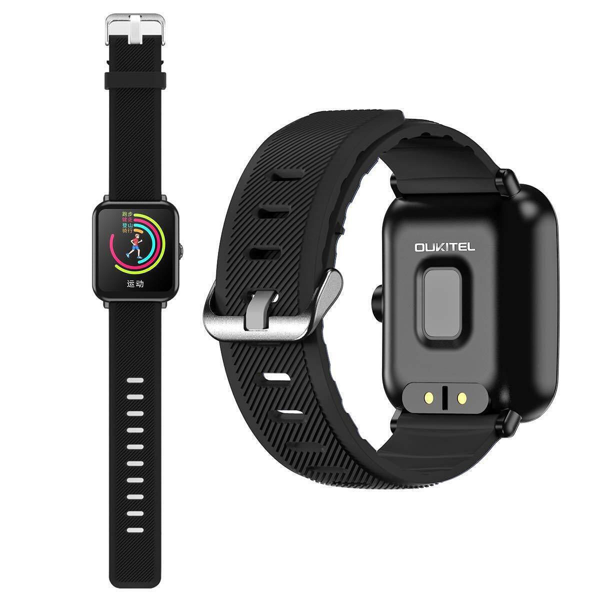 Oukitel V2 Smartwatch with Heart Rate Monitor (Black) view 3