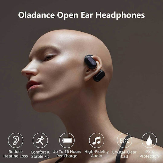 Oladance OLA02 Open Ear Bluetooth Handsfree Earphones with Sweat Resistance and Charging Case Blue vue 2