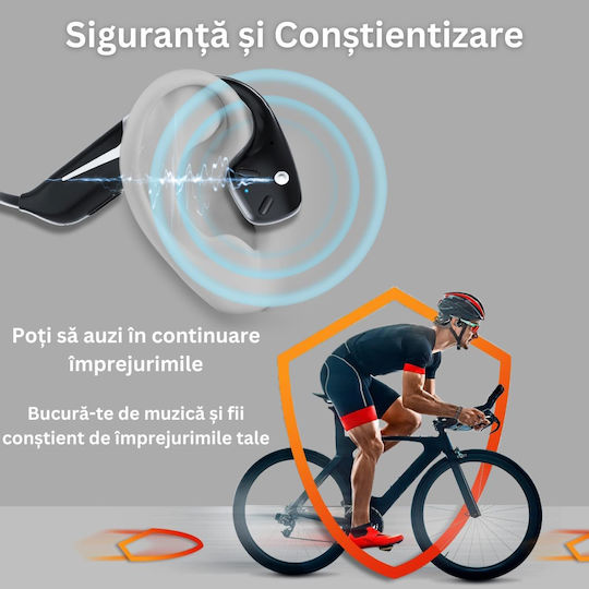 Wireless Bluetooth Audio Earbuds Sport Visionhub Bone Conduction Waterproof RGB Light Microphone Ultra Lightweight 34g 500mAh Battery 15 Hours Suitable For Sports vue 4