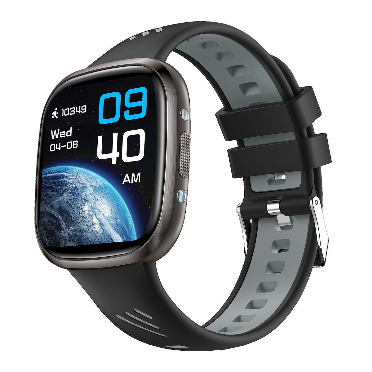 36mm Smartwatch With Heart Rate Monitor Black