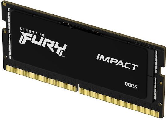 Kingston Fury Impact DDR5 with Module 1x16GB and Speed 4800 for Laptop KF548S38IB-16