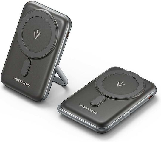 Vention FHNB0 MagSafe Power Bank 10000mAh 20W with USB-C Port Power Delivery Black view 4