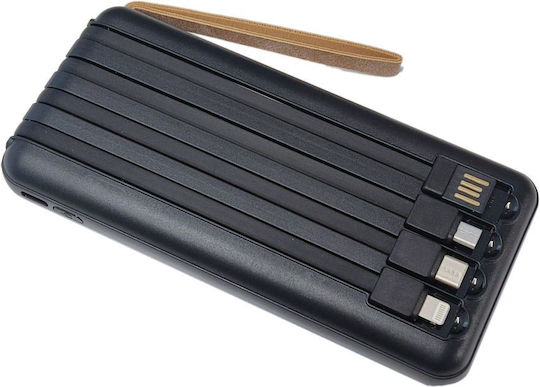 Viaking Y179 Solar Power Bank 10000mAh Black view 3