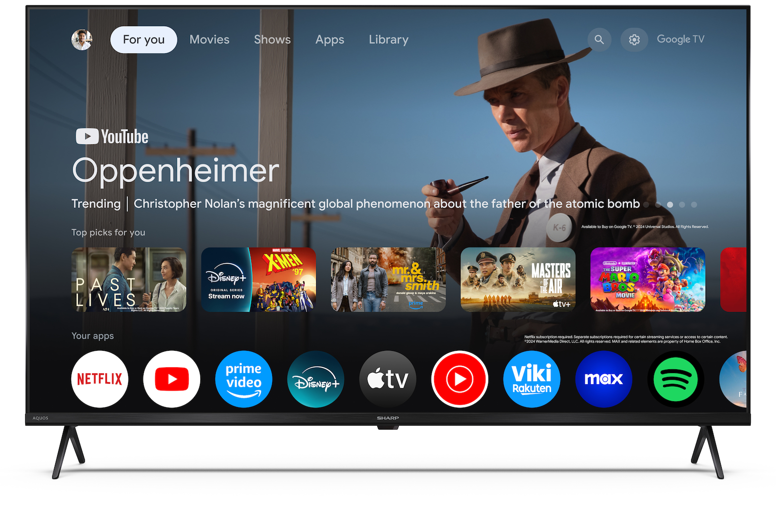 Sharp Smart TV 43 Inch 4K Ultra HD LED 43HL4265E HDR (2025) view 2