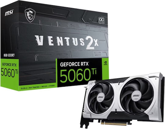 MSI GeForce RTX 5060 Ti 16GB GDDR7 Ventus 2X OC Graphics Card view 1