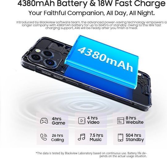 BlackView A96 Dual SIM (8GB/256GB) Black view 4