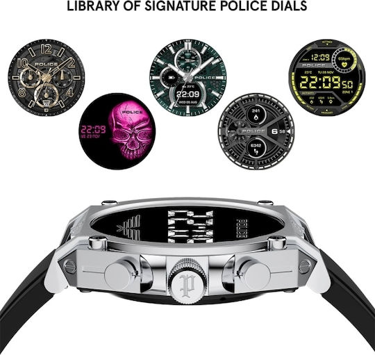 Police My.Avatar 45mm Smartwatch with Heart Rate Monitor (Black) vista 4