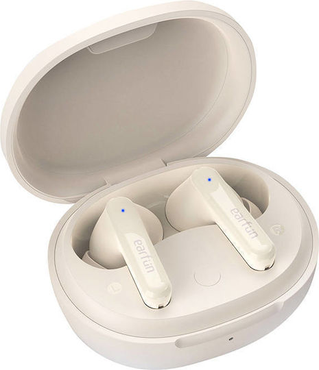 Earfun Air S In-ear Bluetooth Handsfree Earphones with Sweat Resistance and Charging Case Beige vue 2