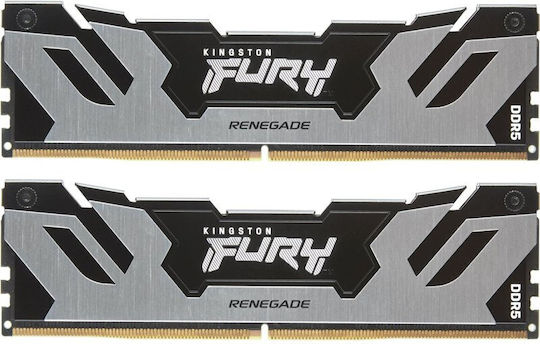 Kingston Fury Renegade Silver DDR5 32GB RAM with 2x16GB Modules and Speed 7200 for Desktop KF572C38RSK2-32 view 2