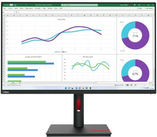 Lenovo ThinkVision T32h-30 IPS Monitor 31.5" QHD 2560x1440