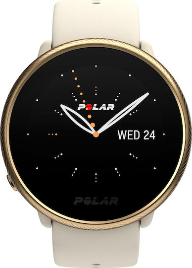 Polar Ignite 2 Stainless Steel 43mm Waterproof Smartwatch with Heart Rate Monitor (Champagne) view 6