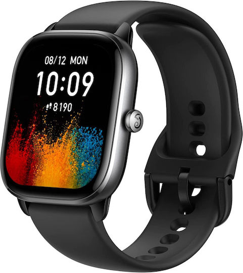 Amazfit GTS 4 Mini Aluminium 42mm Smartwatch with Heart Rate Monitor (Black) view 2