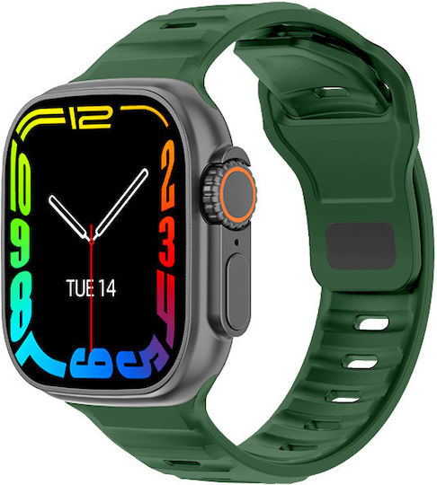 DAS.4 SU08 Smartwatch with Heart Rate Monitor (Black / Green)