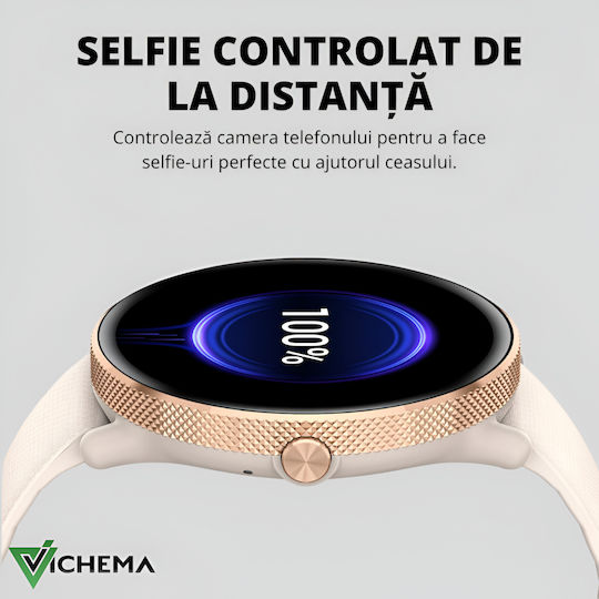 Vichema Tech Smartwatch 1.43 Inch Full Touch Amoled Hd Display Bluetooth 5.3 Ip68 120+ Sports Modes Health Monitoring 200+ Watch Faces Voice Assistant Remote Control Notifications view 2