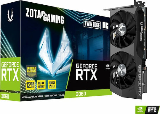 Zotac GeForce RTX 3060 12GB GDDR6 Twin Edge OC Graphics Card view 1