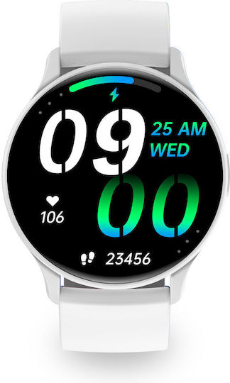 Ksix Core Aluminium Smartwatch with Heart Rate Monitor (White) view 5