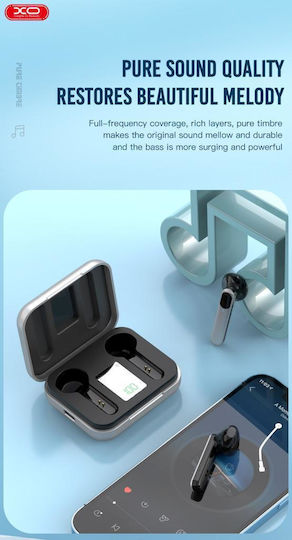 XO X14 TWS In-ear Bluetooth Handsfree Earphones with Charging Case Iron Gray vue 4