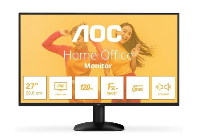 AOC Q27B35S3 IPS Monitor 27" QHD 2560x1440 with Response Time 4ms GTG vue 3