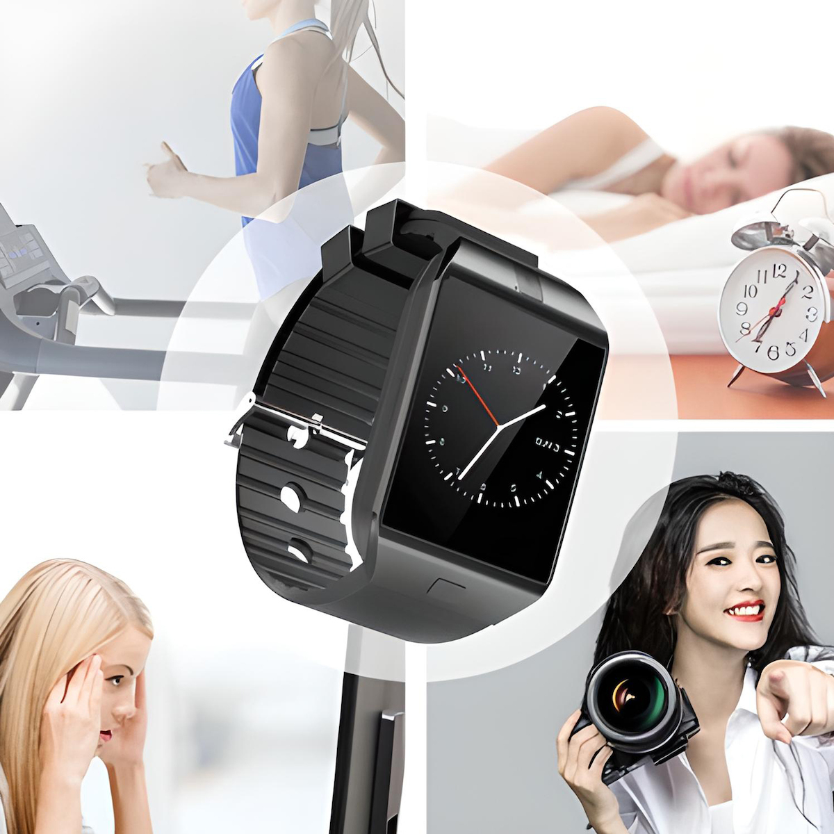 E039 Smartwatch with SIM (Black) view 5