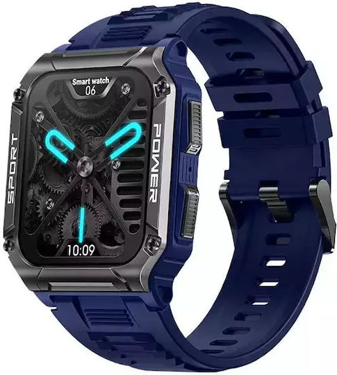 Nubi NX6 Smartwatch with Heart Rate Monitor (Blue) view 1