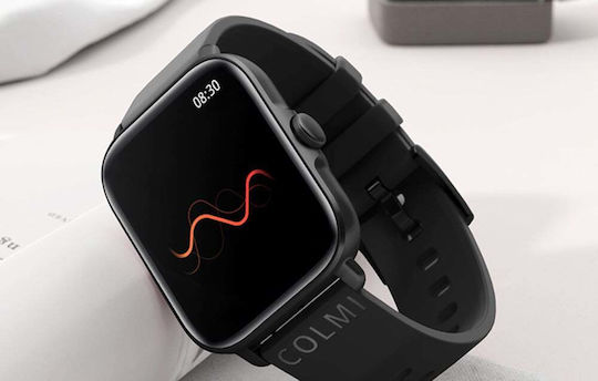 Colmi P28 Plus Aluminium Smartwatch with Heart Rate Monitor (Black) view 3
