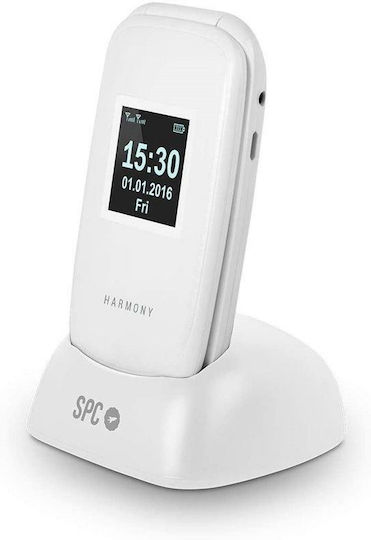 SPC Harmony Dual SIM (125MB/125MB) Mobile with Large Buttons White view 4