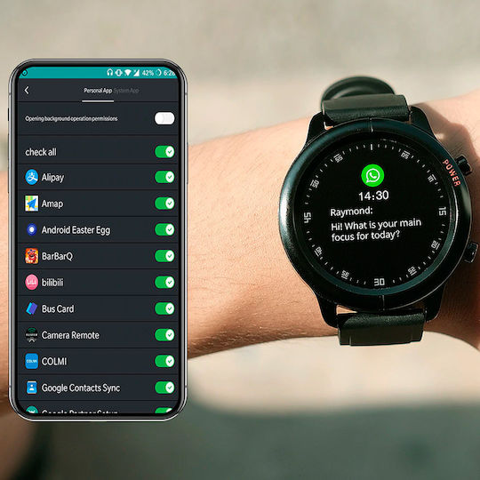 Colmi Sky 4 Smartwatch with Heart Rate Monitor (Black) view 7