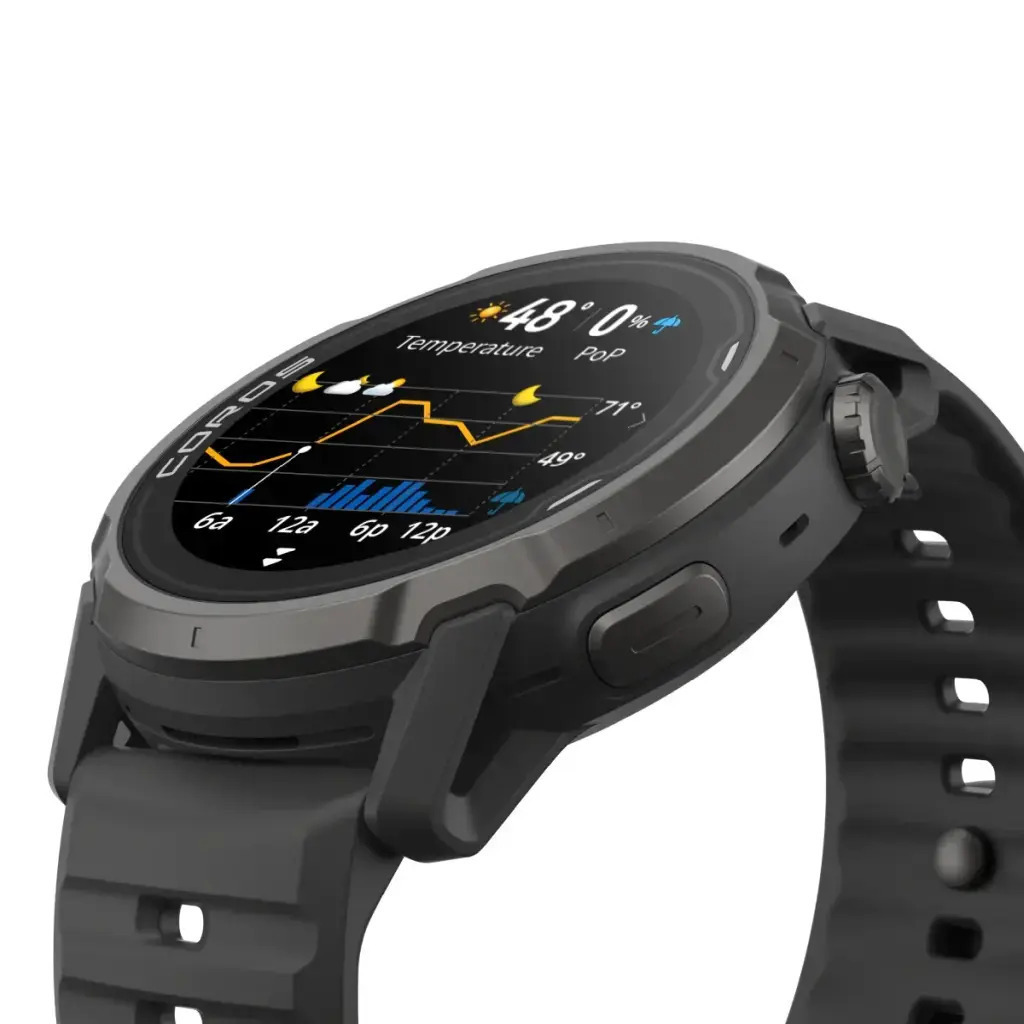 Coros Apex 4 Titanium 42mm Waterproof Smartwatch with Heart Rate Monitor (Black) view 4