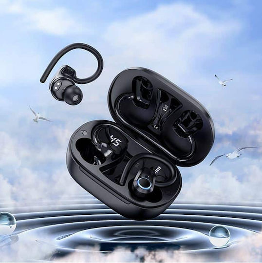 Hoco EQ8 In-ear Bluetooth Handsfree Earphones with Charging Case Black view 5