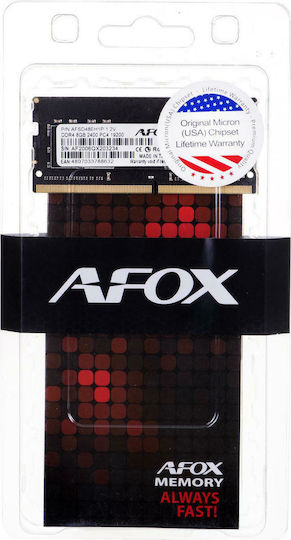 Afox 8GB DDR4 RAM with 2400 Speed for Laptop (AFSD48EH1P)