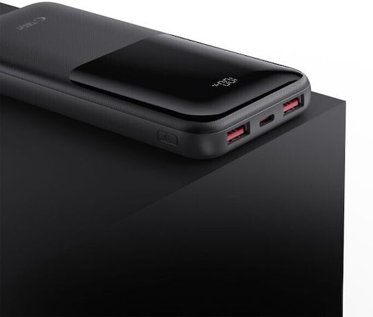 Tech-Protect PB01 Power Bank 10000mAh 22.5W with 2 USB-A Ports and USB-C Port Black vue 4