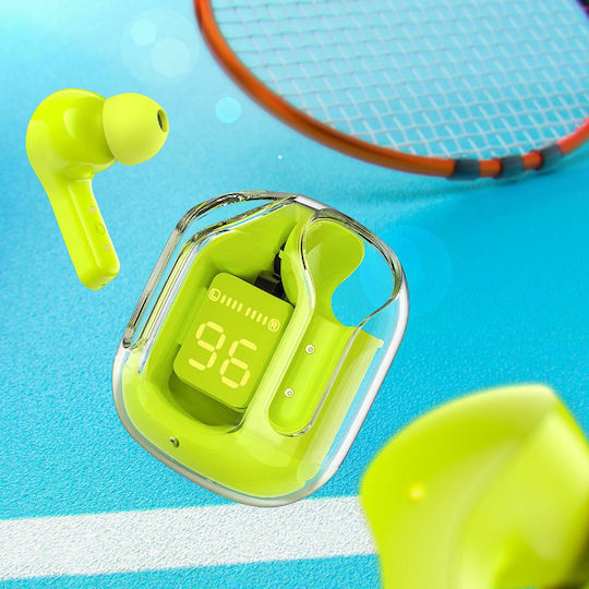 Acefast T6 In-ear Bluetooth Handsfree Earphones with Sweat Resistance and Charging Case Youth Green view 5